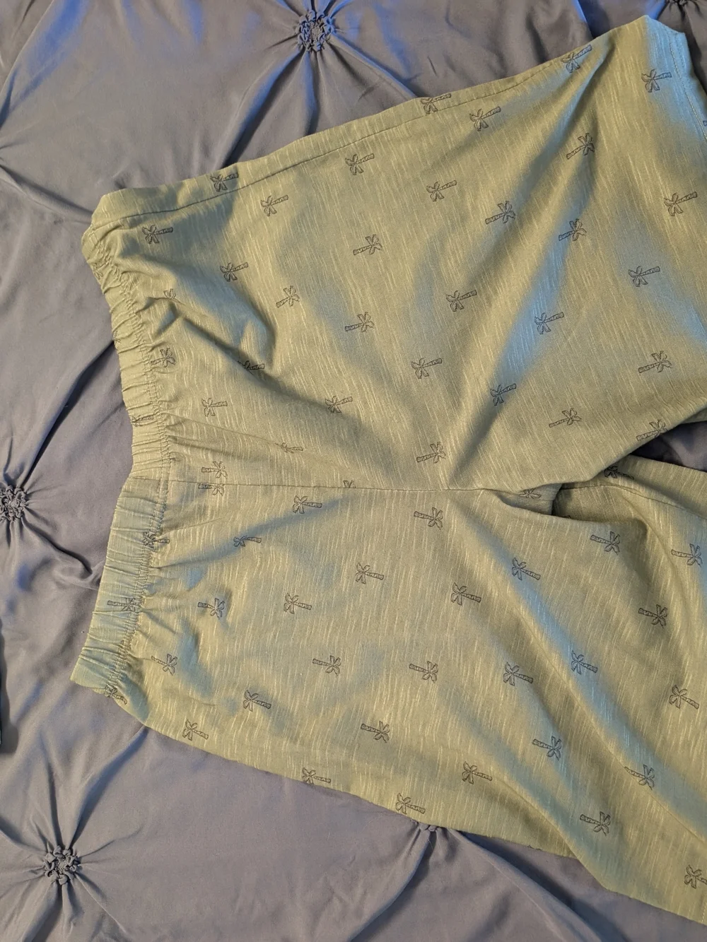 Carter's Light Sage Palm-Print Short Set - Vacation Vibes - Size 14